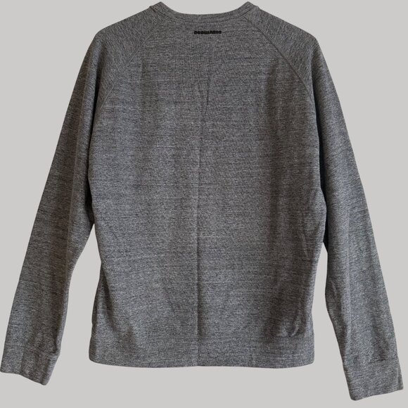 mens size L Dsquared2 Mens Gray Crew neck‎ Sweatshirt Cotton - Picture 3 of 13